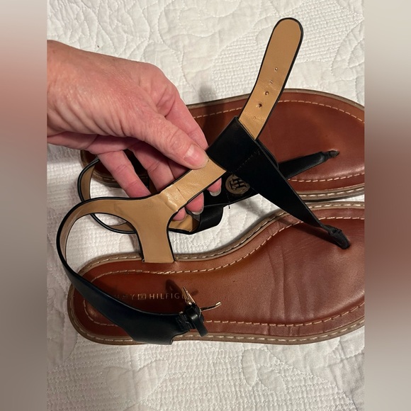 Tommy Hilfiger Black and Brown Sandals - Picture 4 of 7